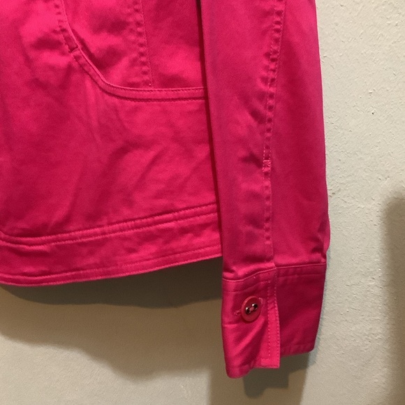 Charter Club Bold Pink Denim Jacket - Picture 3 of 10